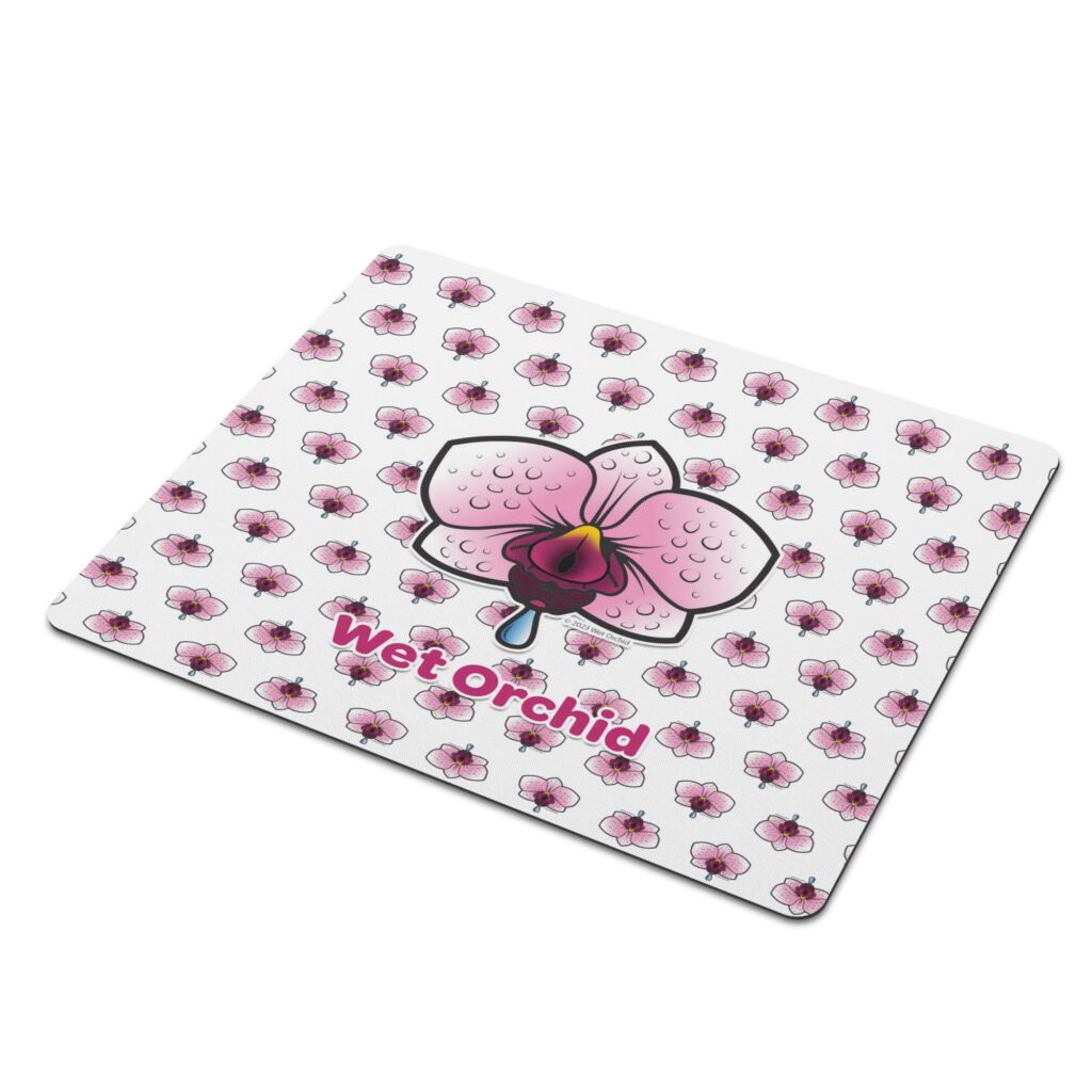 Wet Orchid Mouse Pad