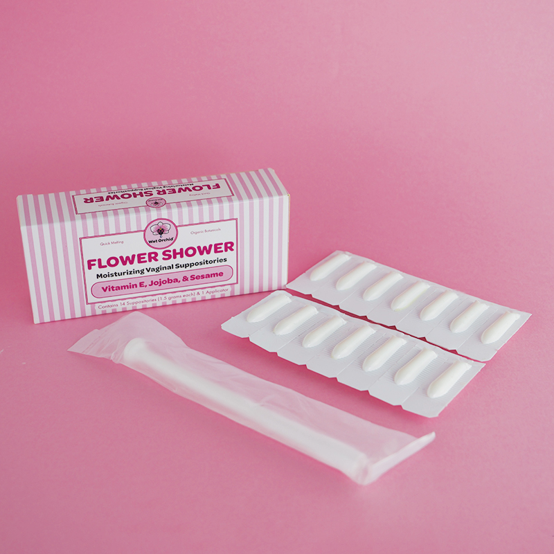 Flower Shower Hyaluronic Moisturizing Vaginal Suppositories – Original Formula